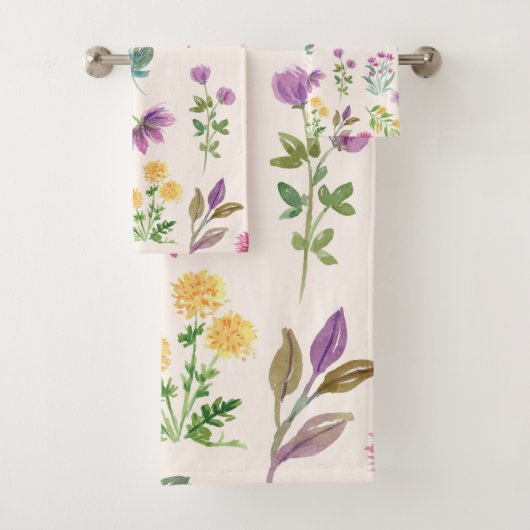 Bloempatroon Lente Bloemen Bad Handdoek (Insitu)