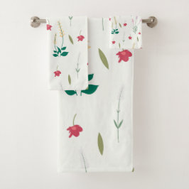 Bloempatroon Lente Bloemen Bad Handdoek