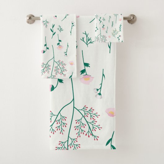 Bloempatroon Lente Bloemen Bad Handdoek (Insitu)