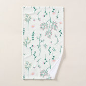 Bloempatroon Lente Bloemen Bad Handdoek (Handdoek)