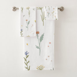 Bloempatroon Lente Bloemen Bad Handdoek