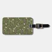 Bloempatroon Lente Bloemen Bagagelabel (Voorkant horizontaal)