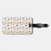 Bloempatroon Lente Bloemen Bagagelabel (Achterkant horizontaal)