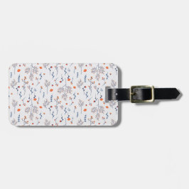 Bloempatroon Lente Bloemen Bagagelabel