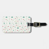 Bloempatroon Lente Bloemen Bagagelabel (Voorkant horizontaal)