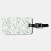 Bloempatroon Lente Bloemen Bagagelabel (Voorkant horizontaal)