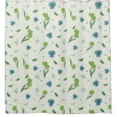 Bloempatroon Lente Bloemen Douchegordijn (Voorkant)