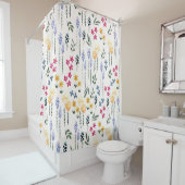 Bloempatroon Lente Bloemen Douchegordijn (In situ)