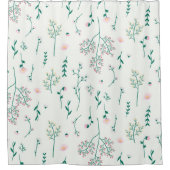 Bloempatroon Lente Bloemen Douchegordijn (Voorkant)