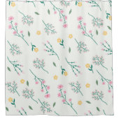 Bloempatroon Lente Bloemen Douchegordijn (Voorkant)