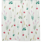 Bloempatroon Lente Bloemen Douchegordijn (Voorkant)