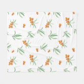 Bloempatroon Lente Bloemen Fleece Deken (Voorkant (Horizontaal))