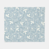 Bloempatroon Lente Bloemen Fleece Deken (Voorkant (Horizontaal))