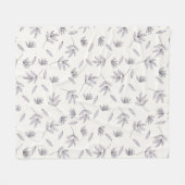 Bloempatroon Lente Bloemen Fleece Deken (Voorkant (Horizontaal))