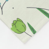 Bloempatroon Lente Bloemen Fleece Deken (Hoek)