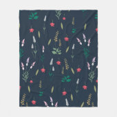 Bloempatroon Lente Bloemen Fleece Deken (Voorkant)