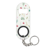 Bloempatroon Lente Bloemen Mini Flessenopener (Achterkant)