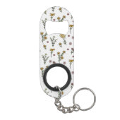 Bloempatroon Lente Bloemen Mini Flessenopener (Achterkant)