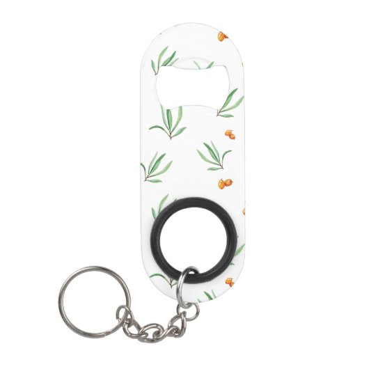 Bloempatroon Lente Bloemen Mini Flessenopener (Voorkant)