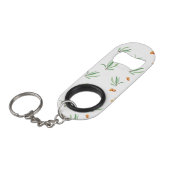 Bloempatroon Lente Bloemen Mini Flessenopener (Voorkant Gekanteld)