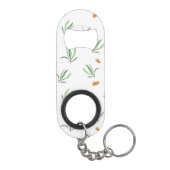 Bloempatroon Lente Bloemen Mini Flessenopener (Achterkant)