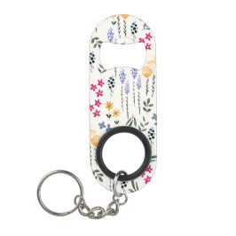 Bloempatroon Lente Bloemen Mini Flessenopener