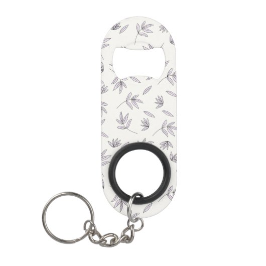 Bloempatroon Lente Bloemen Mini Flessenopener (Voorkant)