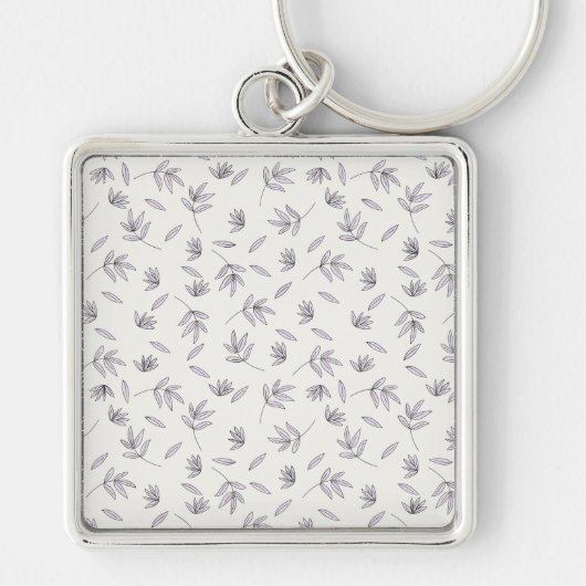 Bloempatroon Lente Bloemen Sleutelhanger (Voorkant)