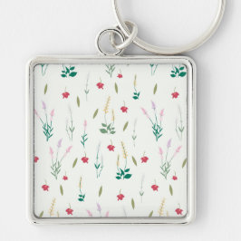Bloempatroon Lente Bloemen Sleutelhanger