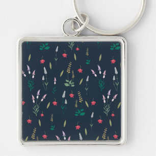 Bloempatroon Lente Bloemen Sleutelhanger