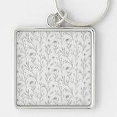 Bloempatroon Lente Bloemen Sleutelhanger (Voorkant)