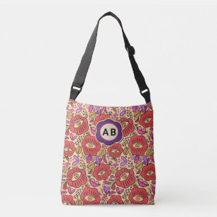 Bloempatroon Lucky Eye Crossbody Tas
