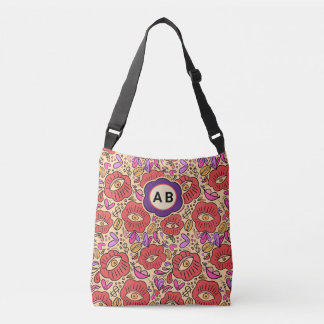 Bloempatroon Lucky Eye Crossbody Tas
