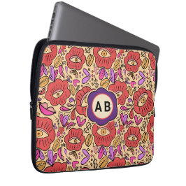 Bloempatroon Lucky Eye Laptop Sleeve