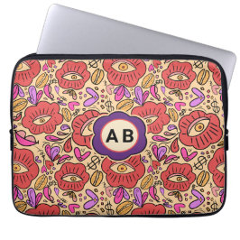 Bloempatroon Lucky Eye Laptop Sleeve