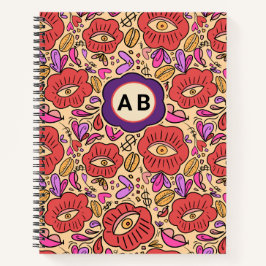 Bloempatroon Lucky Eye Notitieboek