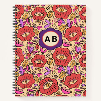 Bloempatroon Lucky Eye Notitieboek