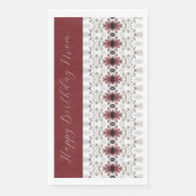 Bloempatroon met Bourgogne