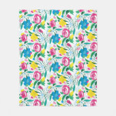 Bloempatroon met kleurrijk boeket. fleece deken (Voorkant)