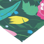 Bloempatroon met kleurrijk boeket. lange tafelloper (Hoek)