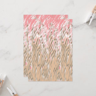 Bloempatroon met levendige rode bloemen, zacht kaart