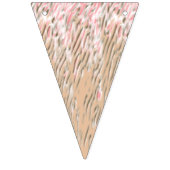 Bloempatroon met levendige rode bloemen, zacht vlaggetjes (Derde vlag)