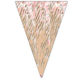 Bloempatroon met levendige rode bloemen, zacht vlaggetjes (Tweede vlag)