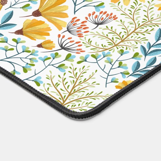 Bloempatroon met ventilator bureaumat (Hoek)