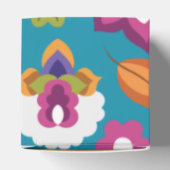 Bloempatroon Mexicaanse bruiloft gepersonaliseerd Bedankdoosjes (Bovenkant)