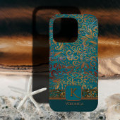  Bloempatroon Monogram iPhone / iPad hoesje