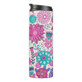  bloempatroon. Naadloze botanische textuur Thermosbeker (Geroteerd rechts)