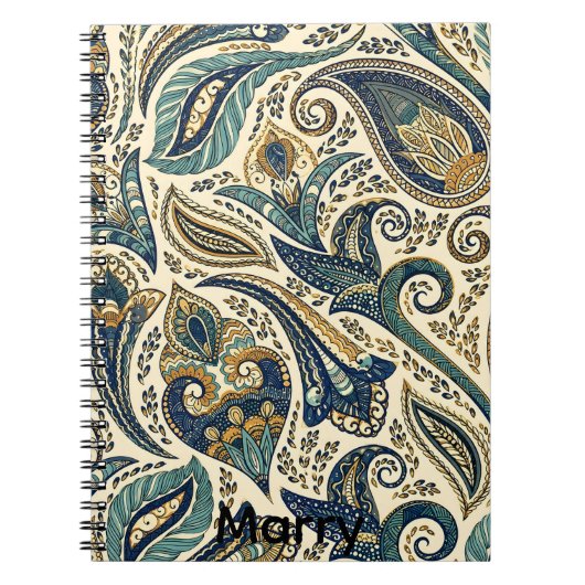 bloempatroon notitieboek (Voorkant)