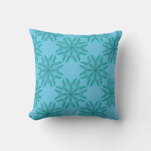 Bloempatroon op muntvorst kussen (Voorkant)