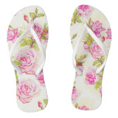 Bloempatroon Oude Rozen Vrouw Flip Flop (Voetbed)